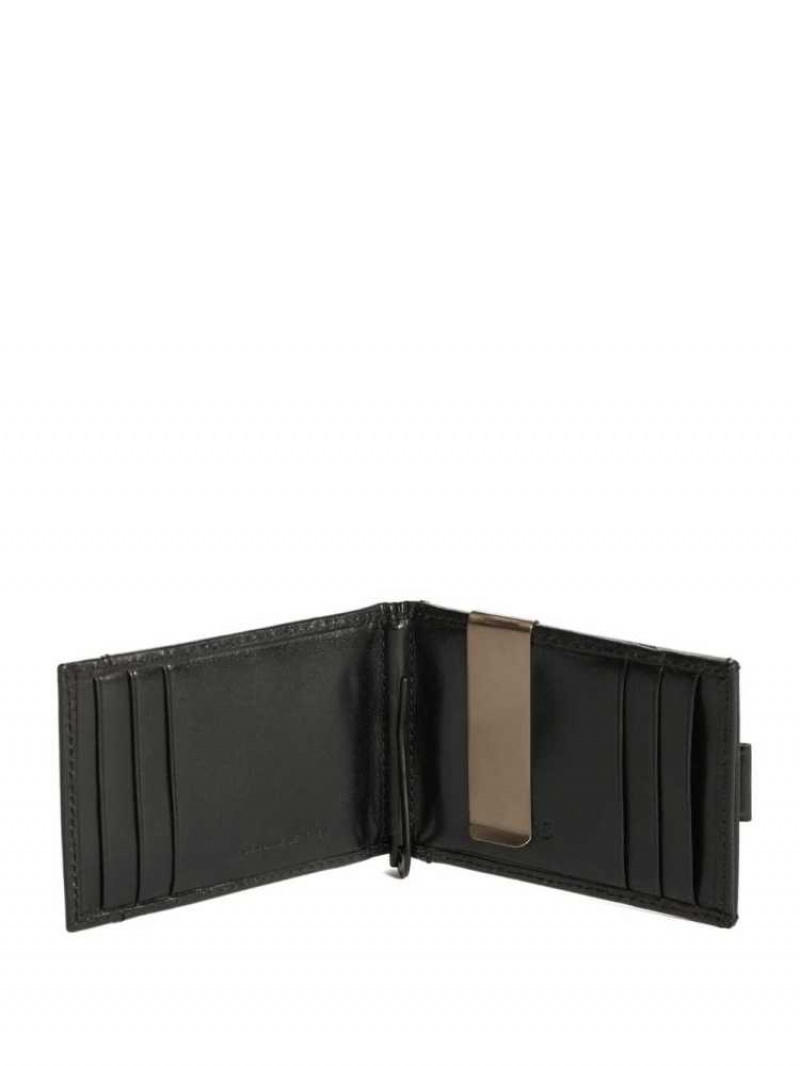 Portefeuilles Guess Chavez Bifold Homme Noir | 23960-PDTN