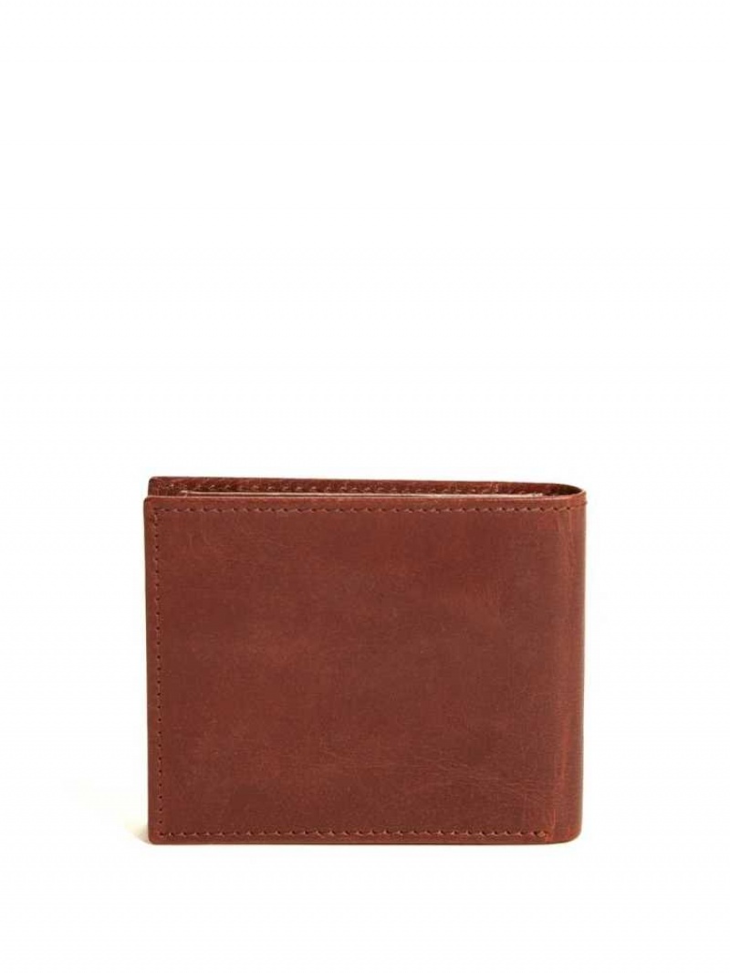 Portefeuilles Guess Chavez Passcase Homme Marron | 30692-ZRWI