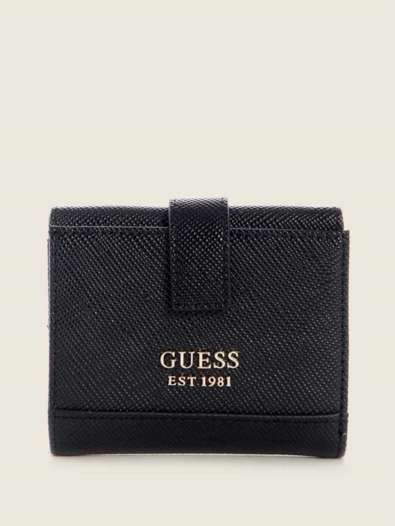 Portefeuilles Guess Cordelia Petite Trifold Femme Noir | 40126-XJLO