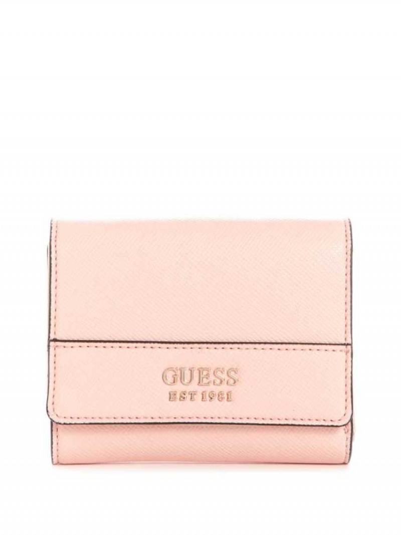 Portefeuilles Guess Katey Trifold Femme Rose Rose | 17085-ZRPV