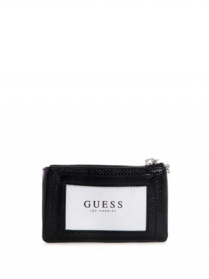 Portefeuilles Guess Layla Zip Pouch Femme Noir | 35408-ZWVB