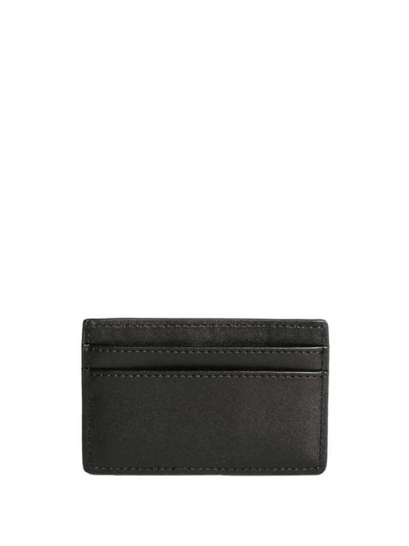 Portefeuilles Guess Logo Card Holder Homme Noir | 68092-EAMX