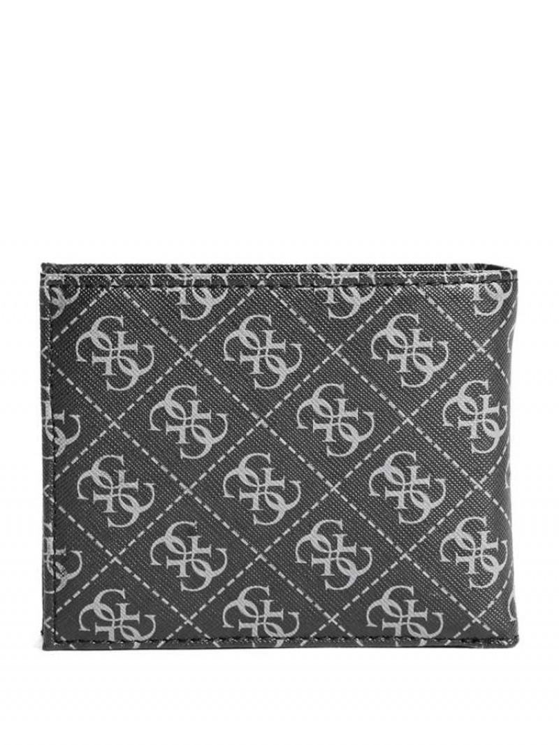 Portefeuilles Guess Monterrey Bifold Homme Noir | 35918-KZVU