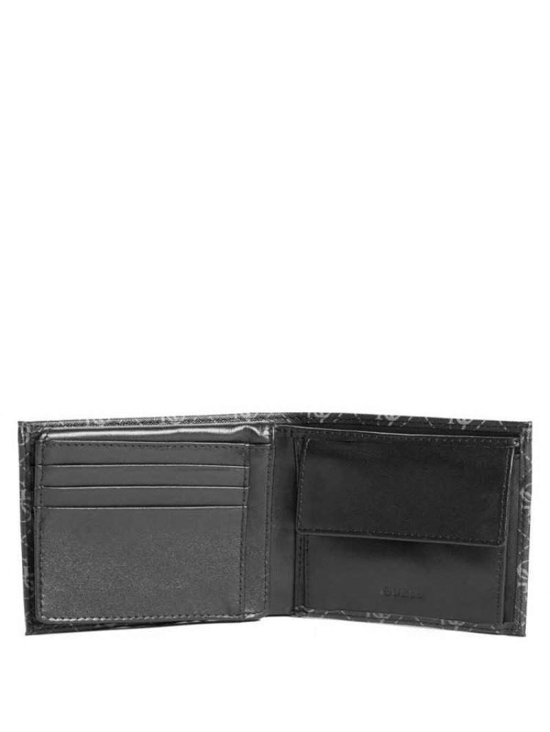 Portefeuilles Guess Monterrey Bifold Homme Noir | 35918-KZVU