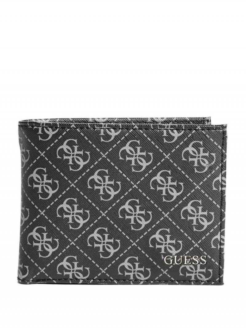 Portefeuilles Guess Monterrey Bifold Homme Noir | 35918-KZVU