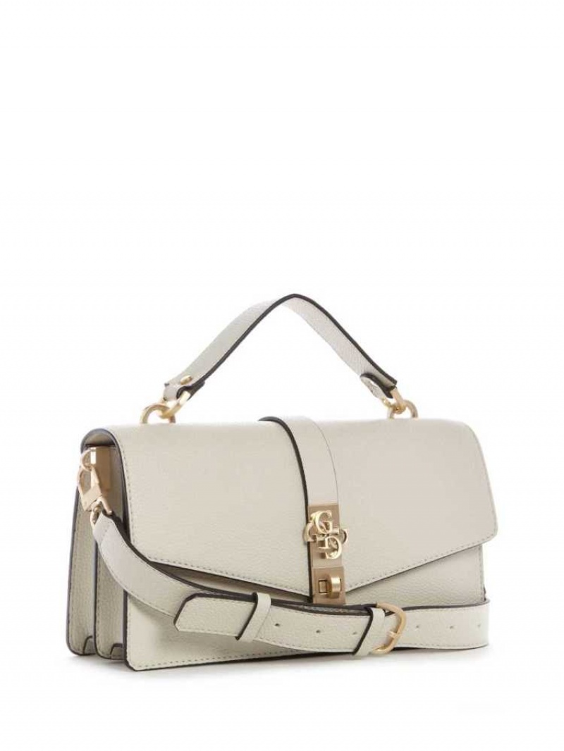 Sac Crossbody Guess Albury Top-Handle Flap Femme Grise | 95437-YZJS