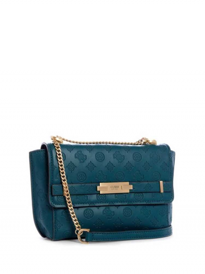 Sac Crossbody Guess Bea Convertible Femme Vert Foncé | 45321-OUVL