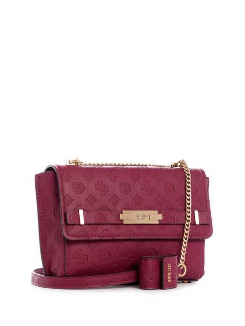 Sac Crossbody Guess Bea Convertible Femme Marron | 23791-YMKC