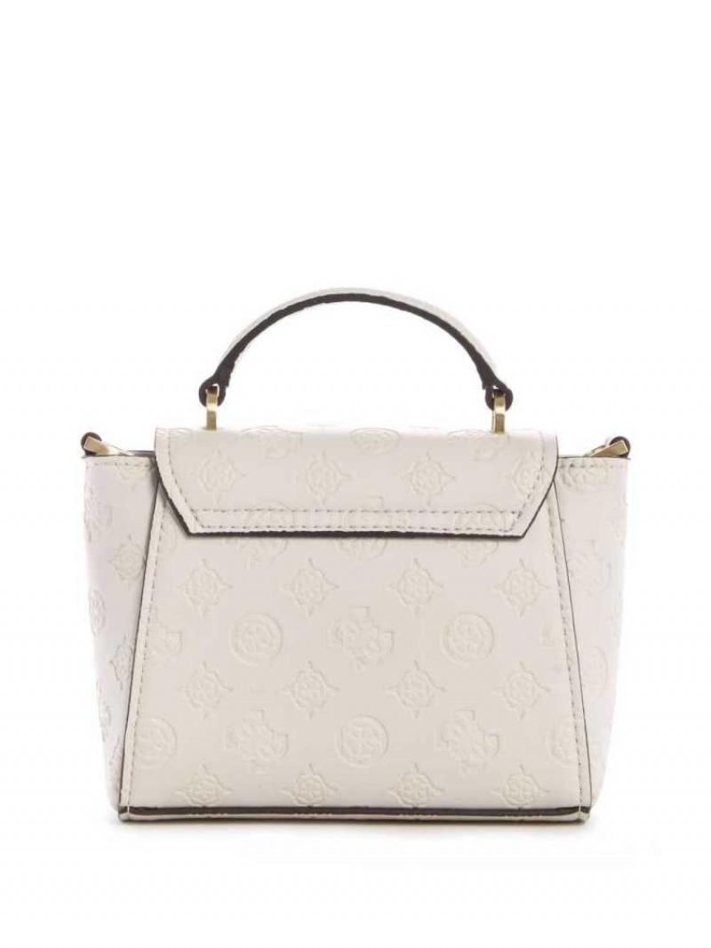 Sac Crossbody Guess Bea Mini Top Handle Femme Grise | 35147-KUTO