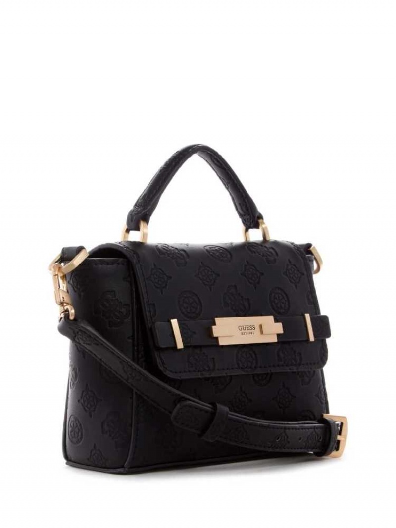 Sac Crossbody Guess Bea Mini Top Handle Femme Noir | 10324-JKSX