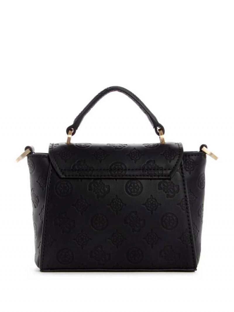 Sac Crossbody Guess Bea Mini Top Handle Femme Noir | 10324-JKSX