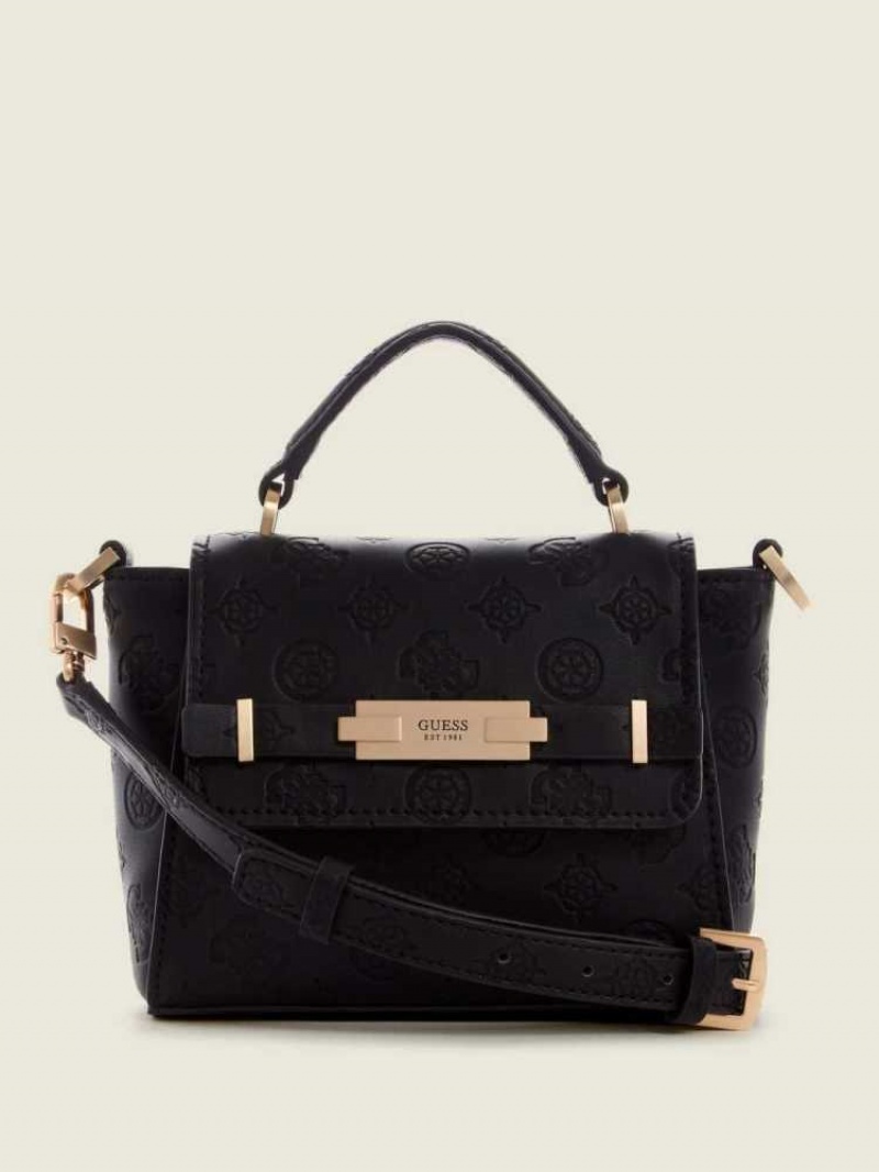 Sac Crossbody Guess Bea Mini Top Handle Femme Noir | 10324-JKSX