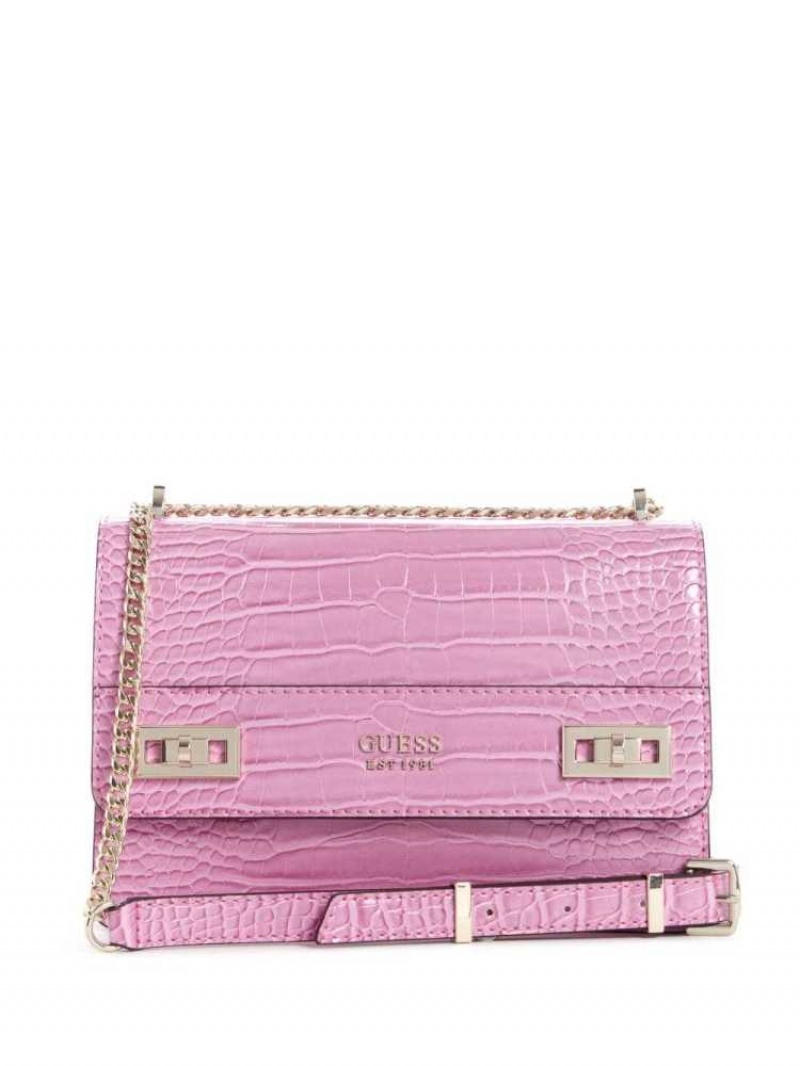 Sac Crossbody Guess Katey Convertible Femme Fushia | 17305-HXOC