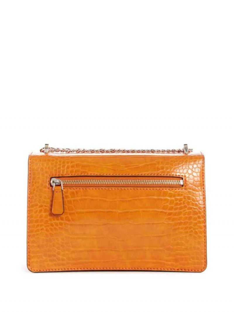 Sac Crossbody Guess Katey Convertible Femme Orange | 56439-SCVD