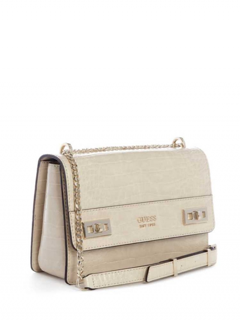 Sac Crossbody Guess Katey Convertible Femme Grise | 64851-GQEJ