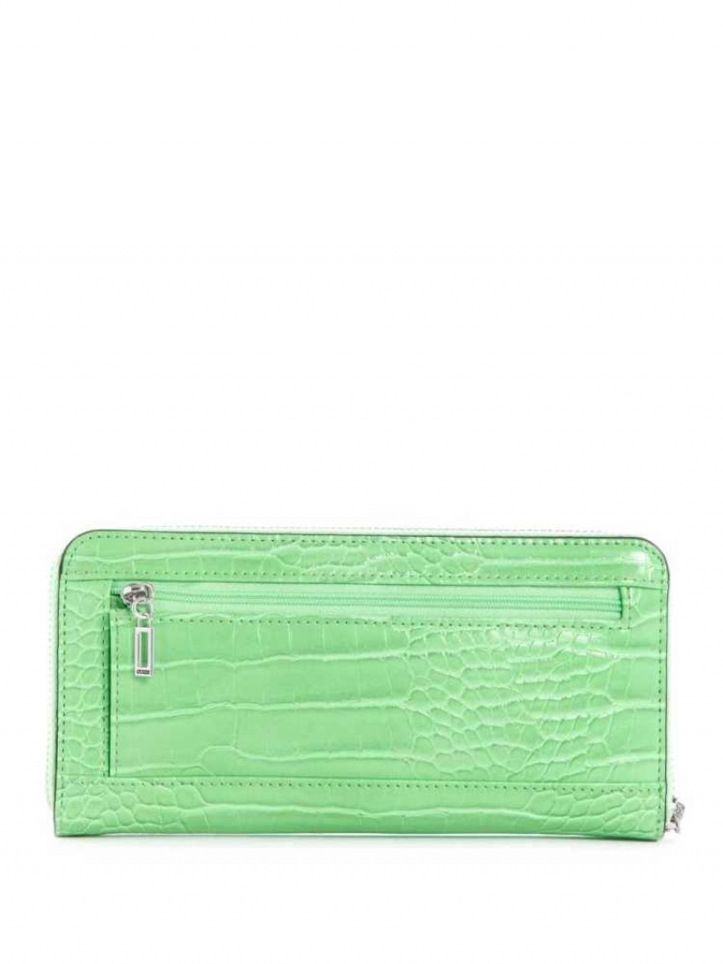 Sac Crossbody Guess Katey Zip-Around Femme Vert | 05638-CXMW