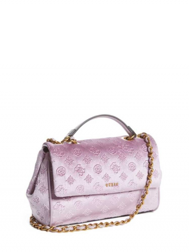 Sac Crossbody Guess Kimi Logo Convertible Femme Rose Clair | 63012-XHTN