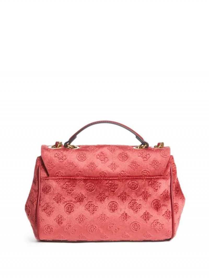 Sac Crossbody Guess Kimi Logo Convertible Femme Rouge | 93602-GKVB