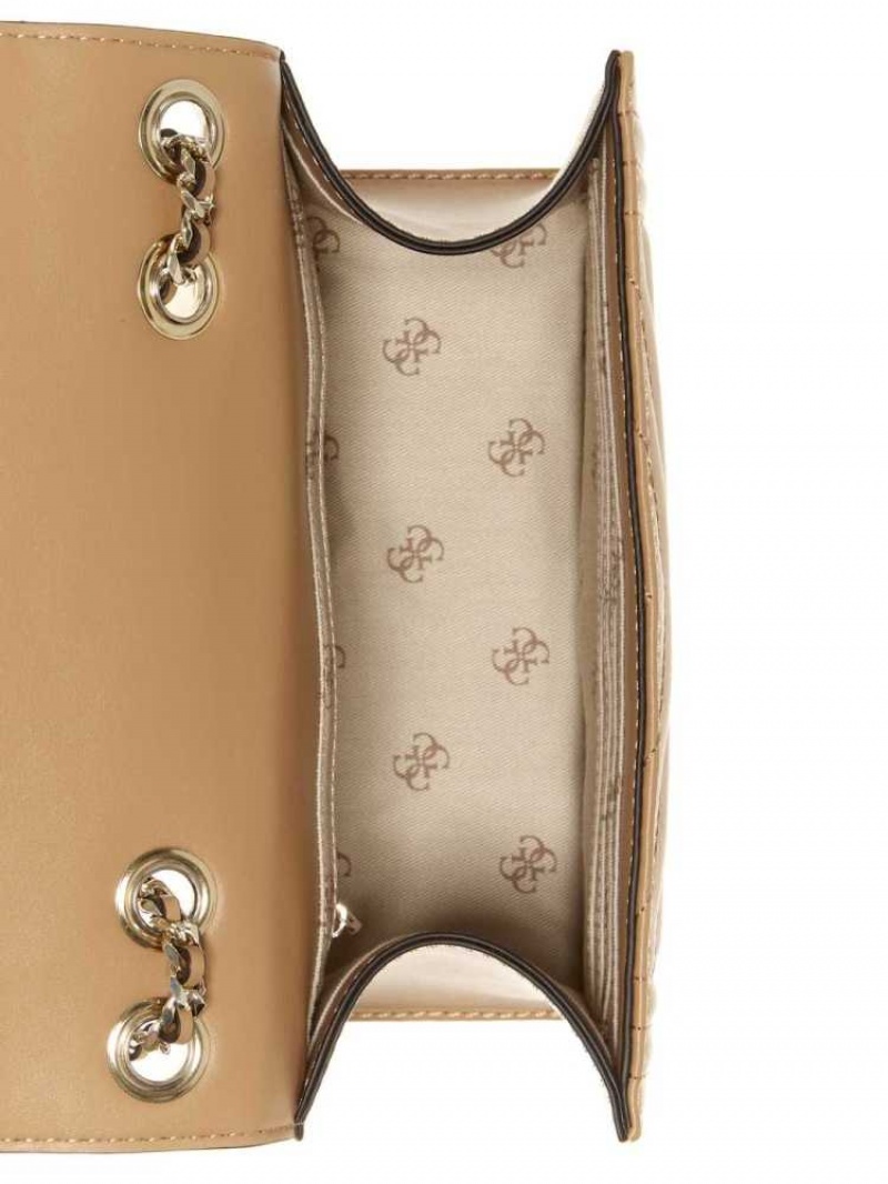 Sac Crossbody Guess Lida Convertible Femme Beige | 14380-SURG