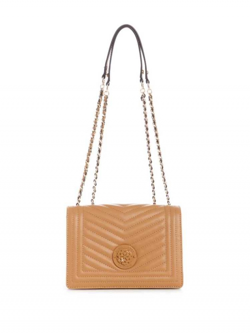 Sac Crossbody Guess Lida Convertible Femme Beige | 14380-SURG