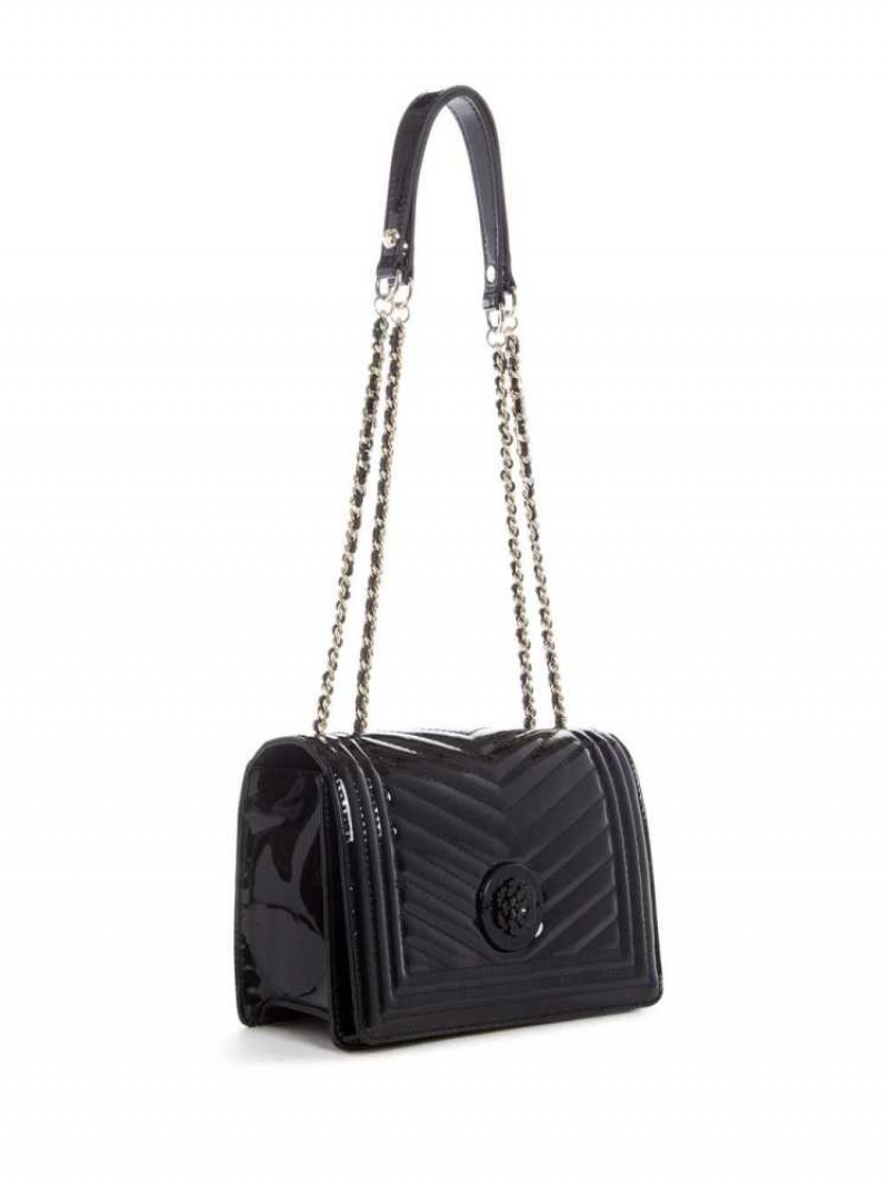 Sac Crossbody Guess Lida Convertible Femme Noir | 64701-ORBI