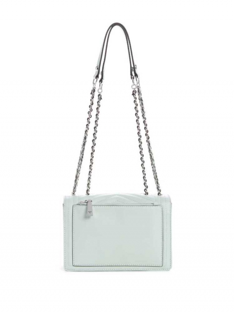 Sac Crossbody Guess Lida Convertible Femme Turquoise Clair | 60149-CVOY