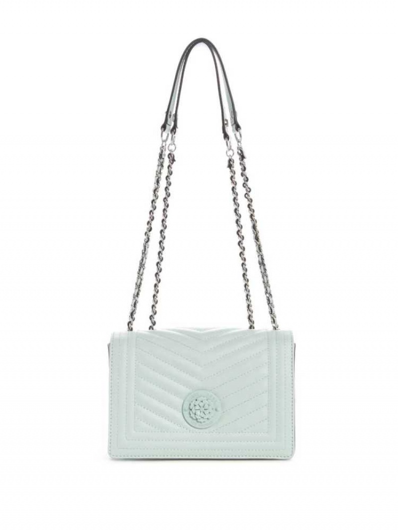 Sac Crossbody Guess Lida Convertible Femme Turquoise Clair | 60149-CVOY