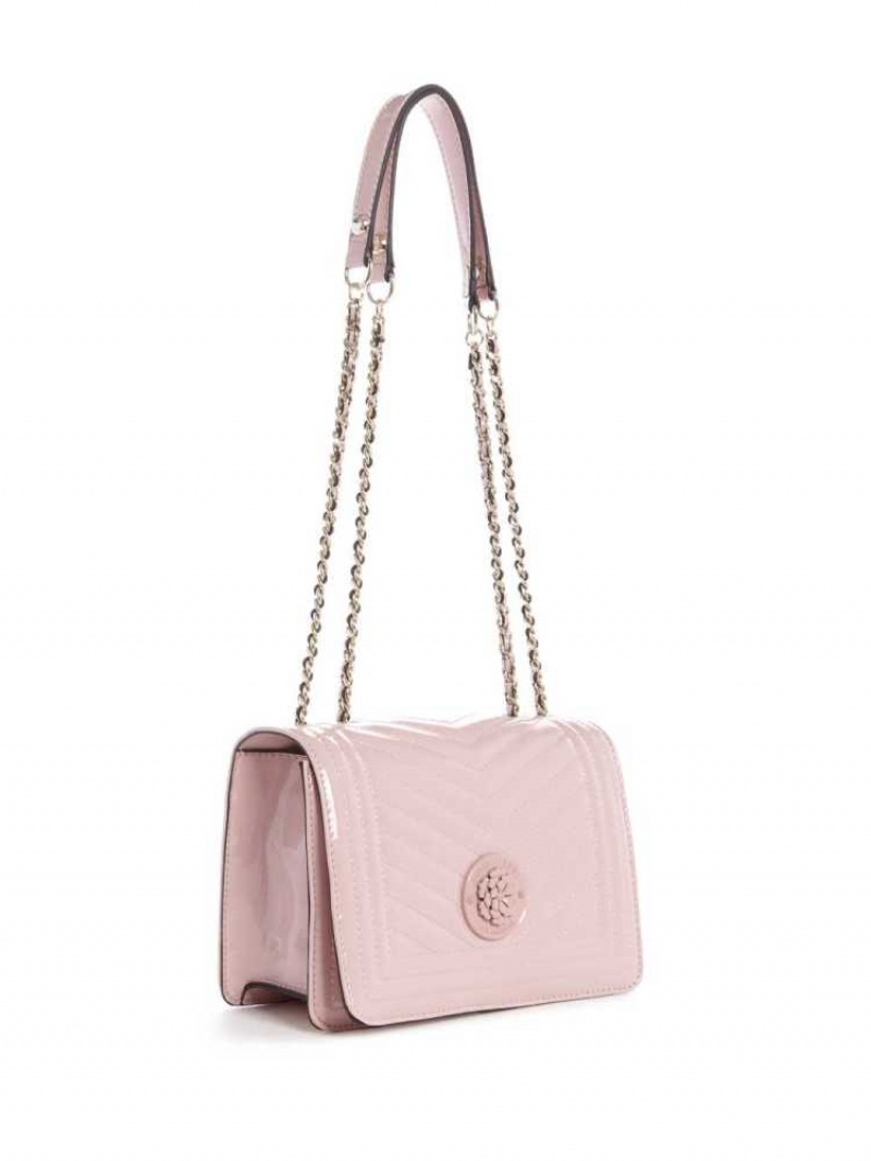 Sac Crossbody Guess Lida Convertible Femme Rose Rose | 06512-HREB