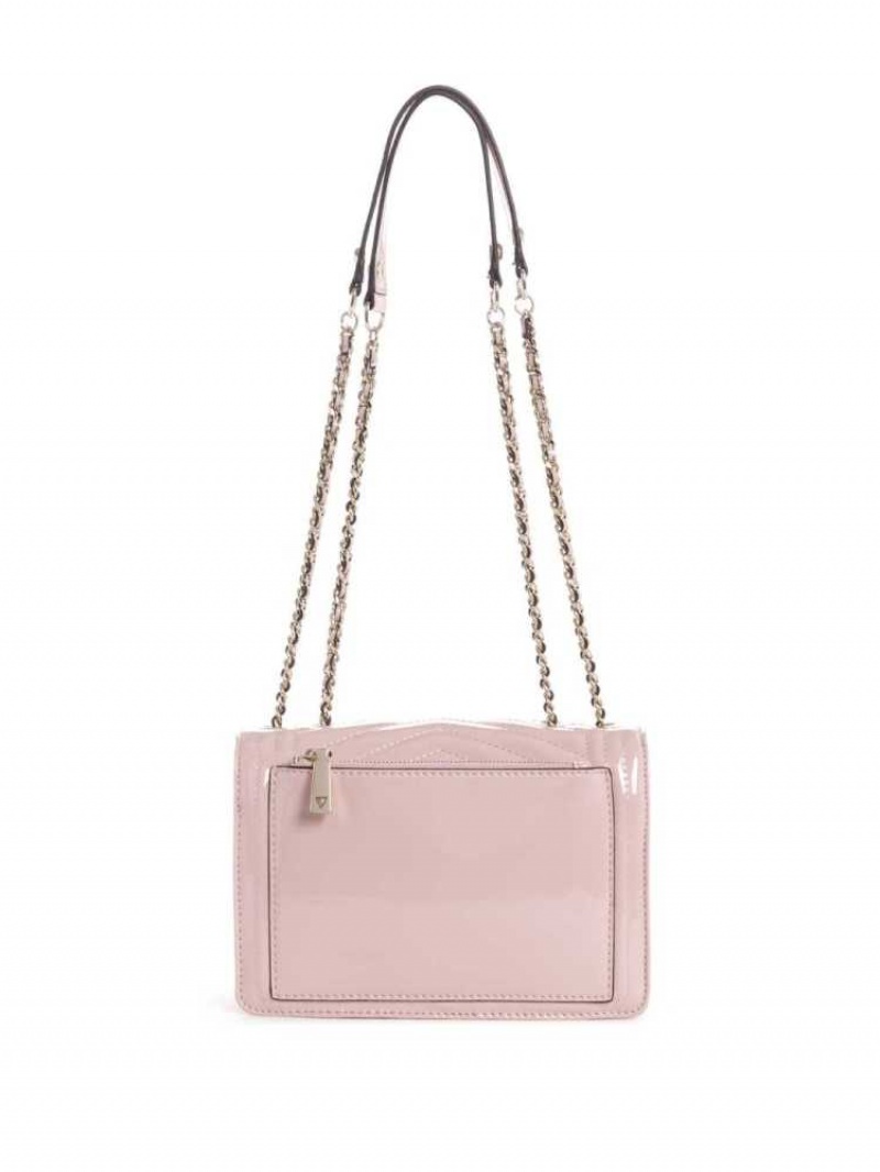 Sac Crossbody Guess Lida Convertible Femme Rose Rose | 06512-HREB