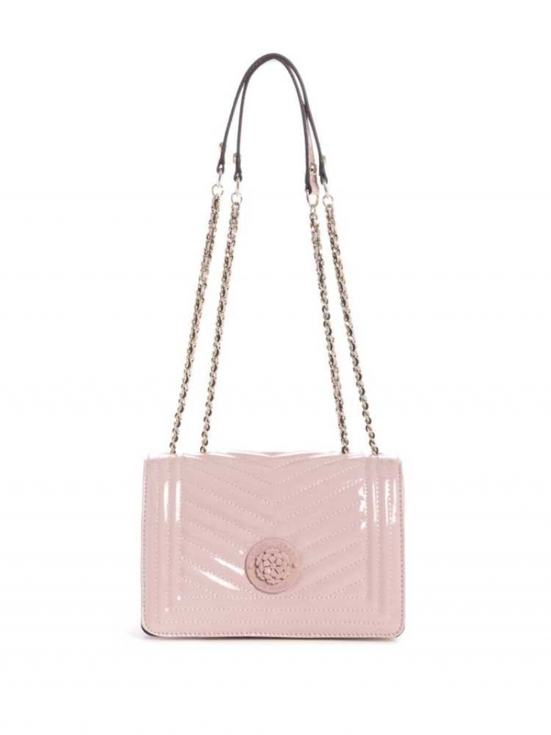 Sac Crossbody Guess Lida Convertible Femme Rose Rose | 06512-HREB