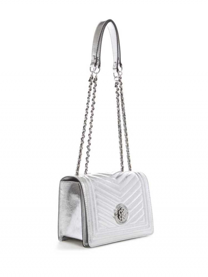 Sac Crossbody Guess Lida Convertible Femme Argent | 21869-LTRK