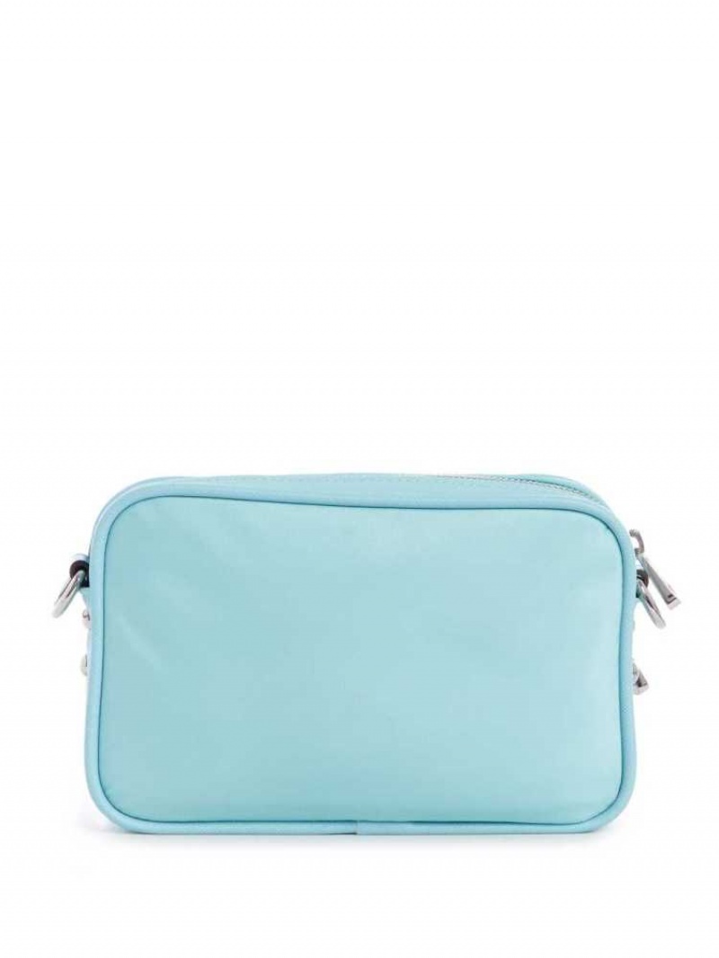 Sac Crossbody Guess Little Bay Camera Femme Turquoise Clair | 45697-HYOF