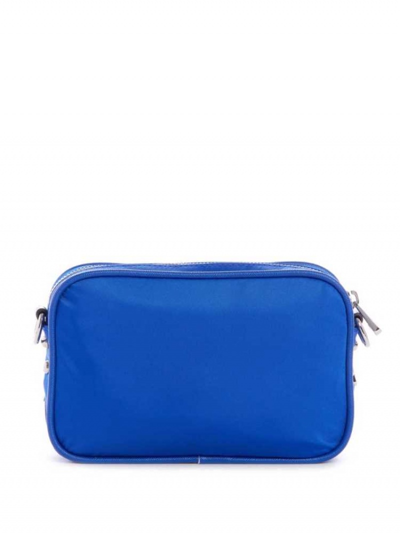 Sac Crossbody Guess Little Bay Camera Femme Bleu | 03486-XUOG