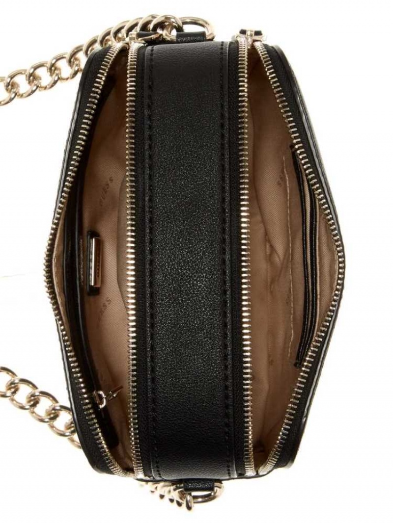 Sac Crossbody Guess Noelle Camera Femme Noir | 42301-BHGS