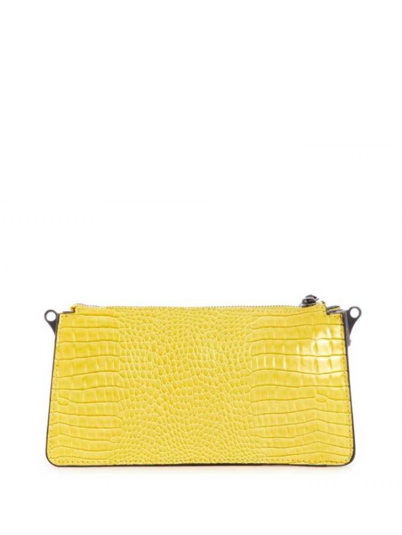 Sac Crossbody Guess Raffie Mini Femme Jaune | 98643-HCES