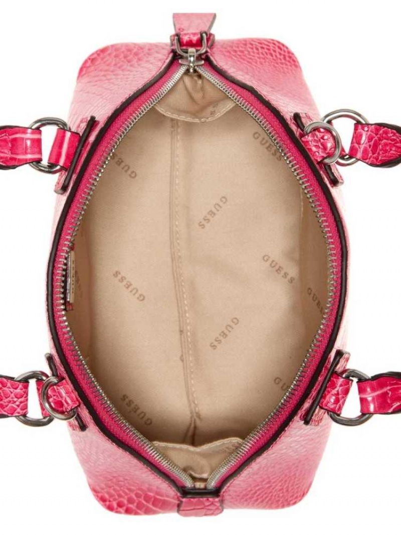 Sac Crossbody Guess Shilah Small Dome Femme Fushia | 25601-XSJK