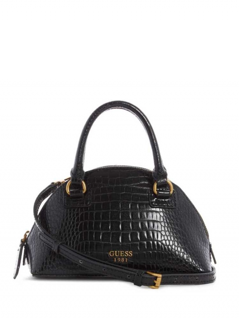 Sac Crossbody Guess Shilah Small Dome Femme Noir | 30741-PKLU