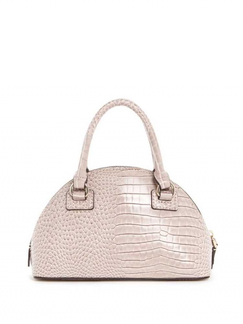 Sac Crossbody Guess Shilah Small Dome Femme Rose Clair | 78691-EVPN