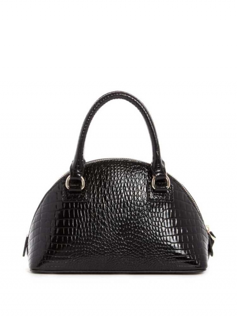 Sac Crossbody Guess Shilah Small Dome Femme Noir | 54169-BAIZ