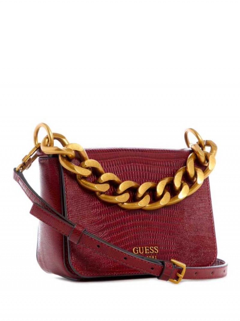 Sac Crossbody Guess Tullia Mini Femme Rouge | 83149-ZOJU