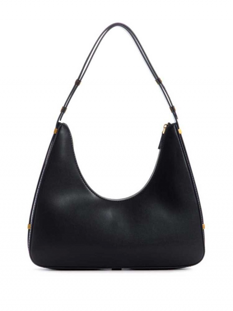 Sac Porté Épaule Guess Hensely Hobo Femme Noir | 52649-IXTQ