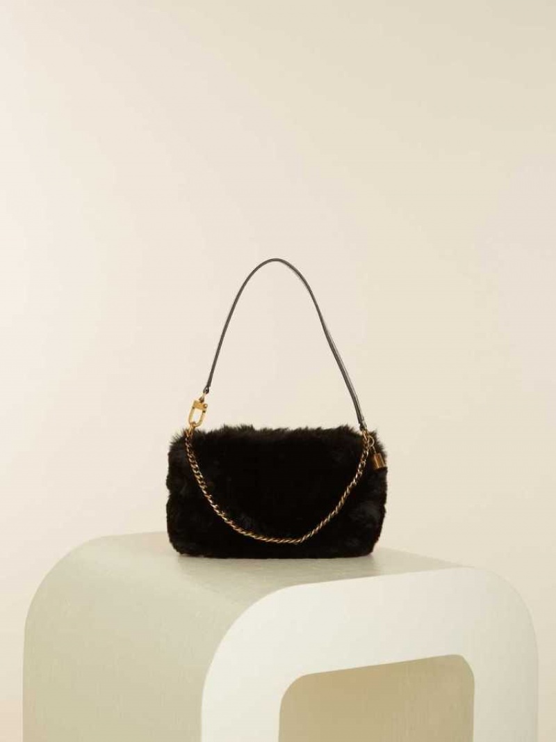 Sac Porté Épaule Guess Katey Luxe Mini Femme Noir | 23785-YMRD