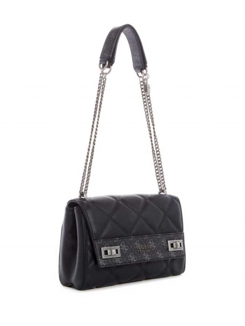 Sac Porté Épaule Guess Katey Matelassé Femme Lavage | 09478-JPWG