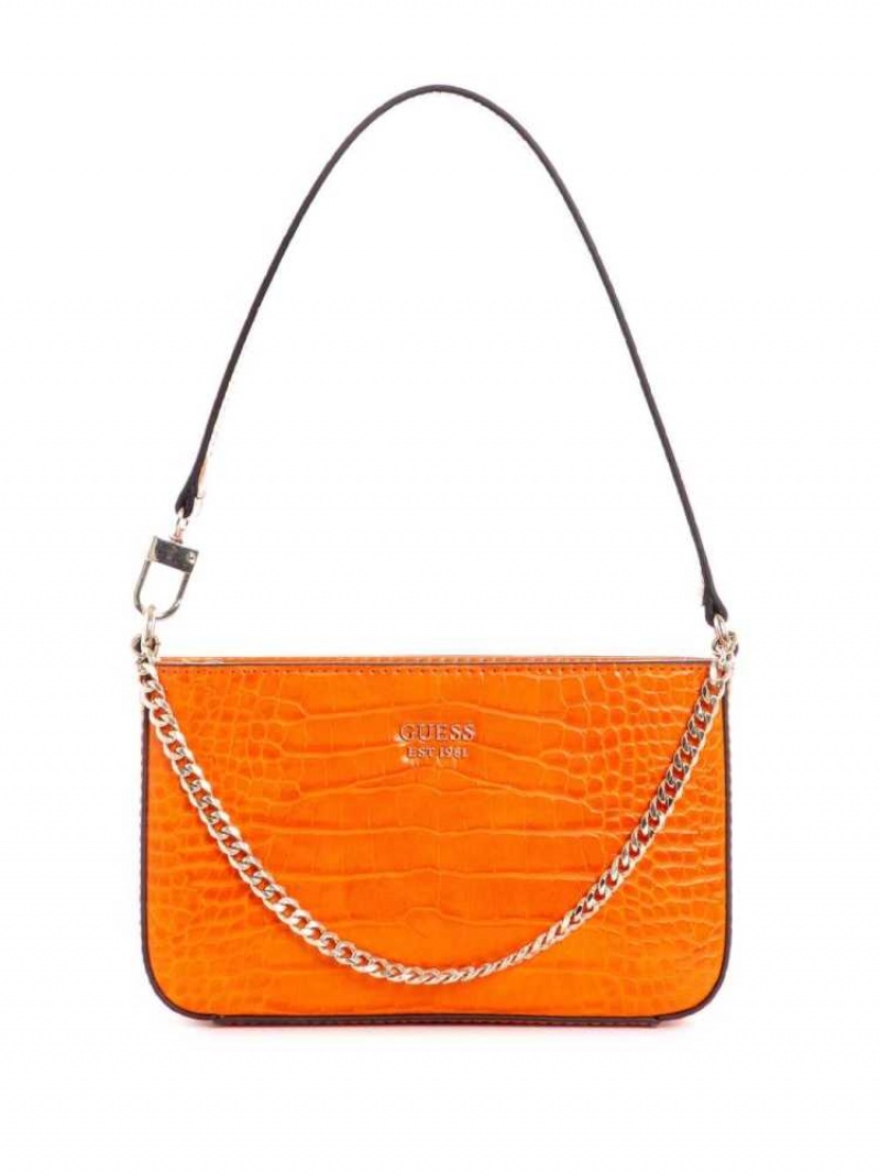 Sac Porté Épaule Guess Katey Mini Femme Orange | 79862-JOUP