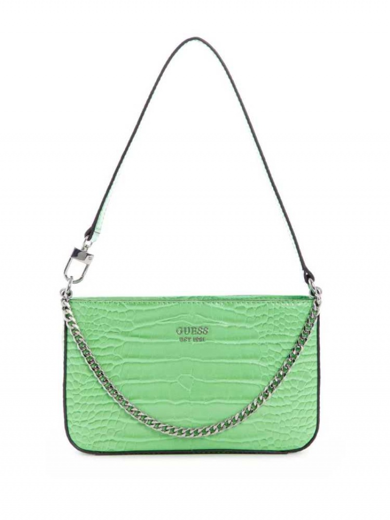 Sac Porté Épaule Guess Katey Mini Femme Vert | 34097-ZIOV