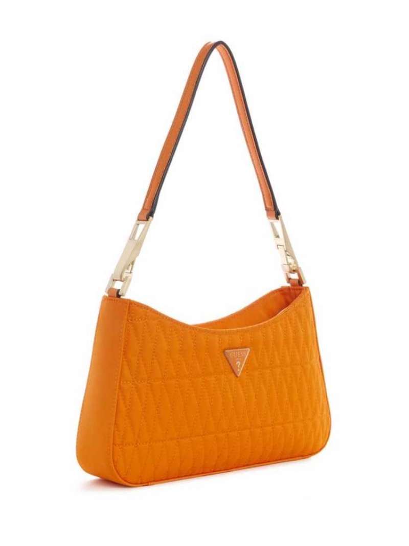 Sac Porté Épaule Guess Layla Femme Orange | 71940-CUYE