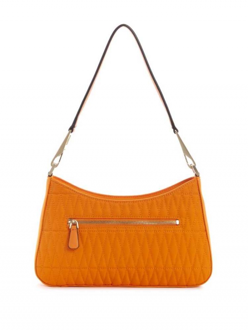 Sac Porté Épaule Guess Layla Femme Orange | 71940-CUYE