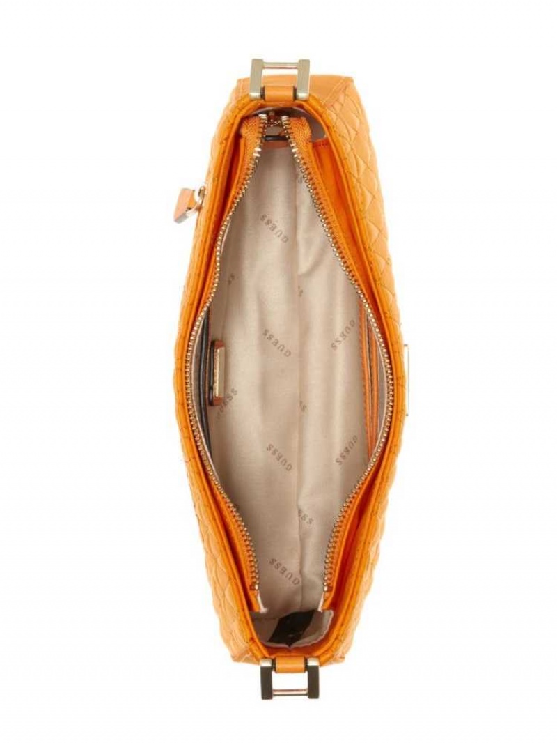 Sac Porté Épaule Guess Layla Femme Orange | 71940-CUYE