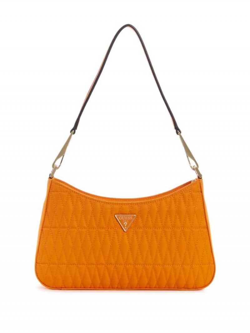 Sac Porté Épaule Guess Layla Femme Orange | 71940-CUYE