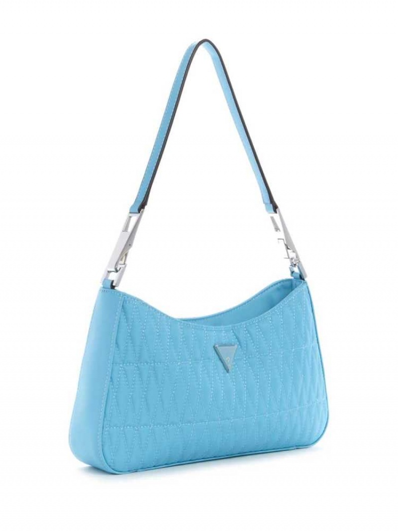 Sac Porté Épaule Guess Layla Femme Turquoise Clair | 41392-OBYQ